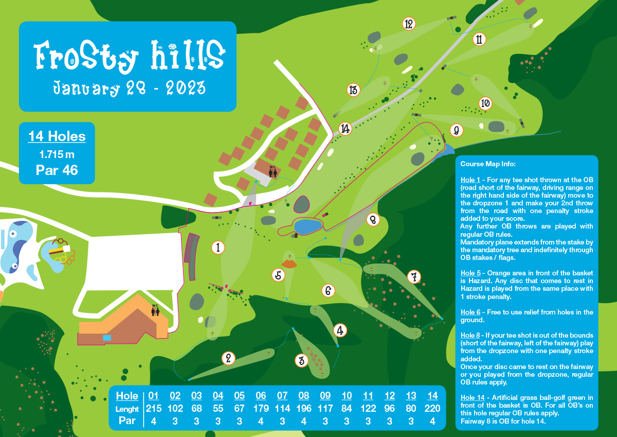 Frosty Hills 2023 course map